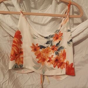 2 piece floral dress